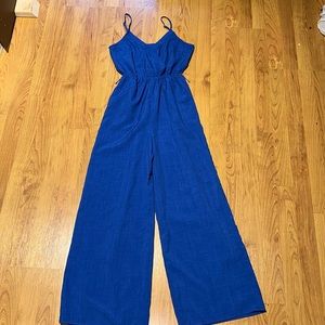 Blue jumpsuit